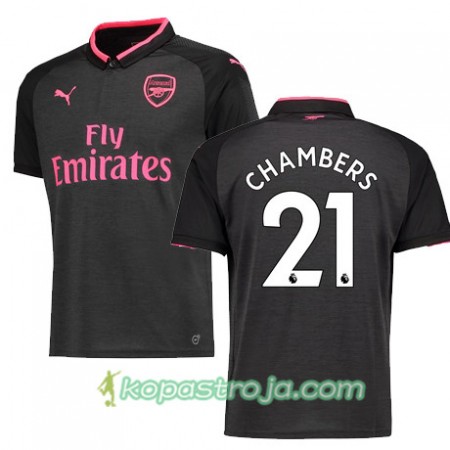 Billiga Fotbollströjor Arsenal CHAMBERS 21 Tredje tröja 2017/18 Kortärmad
