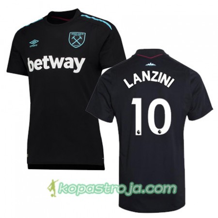 Billiga Fotbollströjor West Ham United LANZINI Borta tröja 2017/18 Kortärmad
