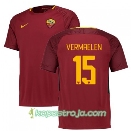 Billiga Fotbollströjor AS Roma VERMAELEN 15 Hemma tröja 2017/18 Kortärmad