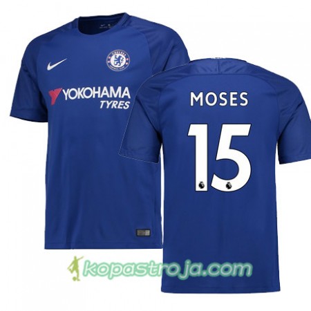 Billiga Fotbollströjor Chelsea MOSES 15 Hemma tröja 2017/18 Kortärmad