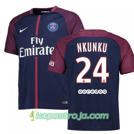 Billiga Fotbollströjor Paris SG CHRISTOPHER NKUNKU 24 Hemma tröja 2017/18 Kortärmad