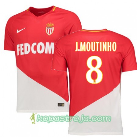 Billiga Fotbollströjor AS Monaco JOAO MOUTINHO 8 Hemma tröja 2017/18 Kortärmad