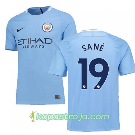 Billiga Fotbollströjor Manchester City SANE 19 Hemma tröja 2017/18 Kortärmad