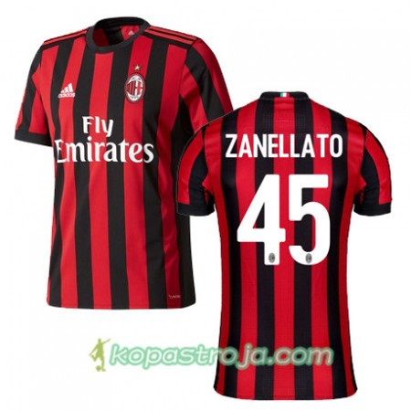 Billiga Fotbollströjor AC Milan ZANELLATO 45 Hemma tröja 2017/18 Kortärmad