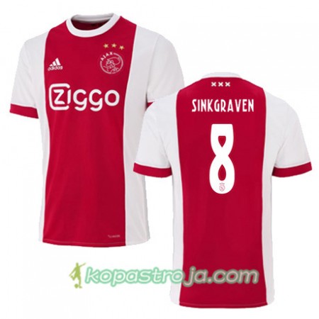 Billiga Fotbollströjor AFC Ajax DALEY SINKGRAVEN 8 Hemma tröja 2017/18 Kortärmad