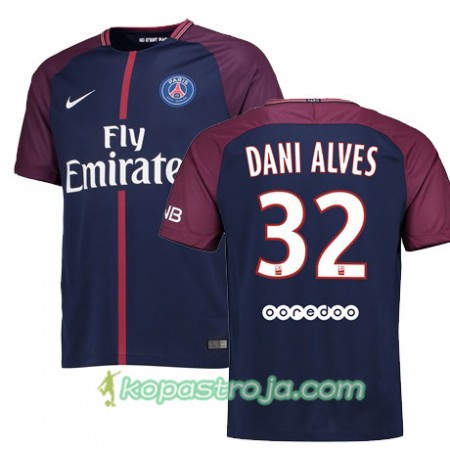 Billiga Fotbollströjor Paris SG DANI ALVES 32 Hemma tröja 2017/18 Kortärmad