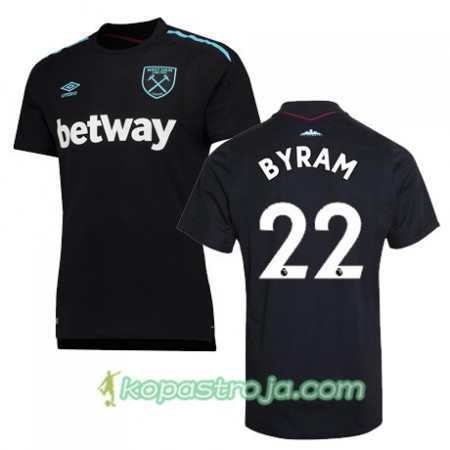 Billiga Fotbollströjor West Ham United BYRAM Borta tröja 2017/18 Kortärmad