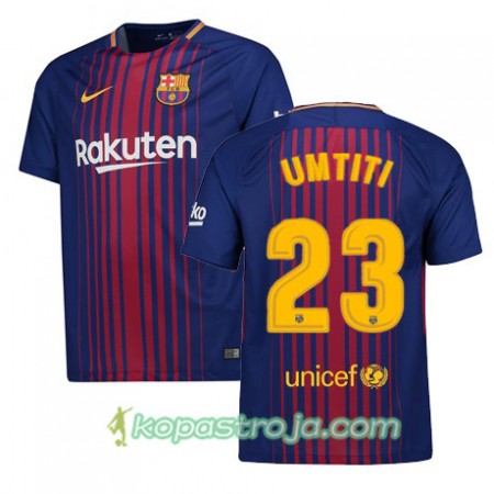 Billiga Fotbollströjor FC Barcelona Samuel Umtiti 23 Hemma tröja 2017/18 Kortärmad