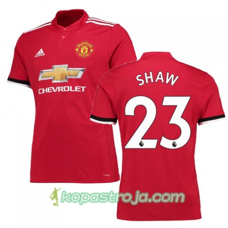 Billiga Fotbollströjor Manchester United SHAW 23 Hemma tröja 2017/18 Kortärmad