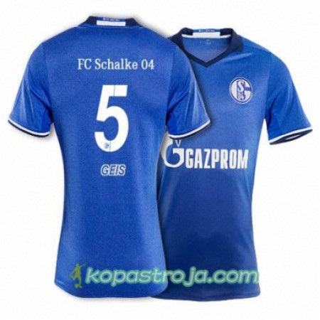 Billiga Fotbollströjor FC Schalke 04 GEIS 5 Hemma tröja 2017/18 Kortärmad