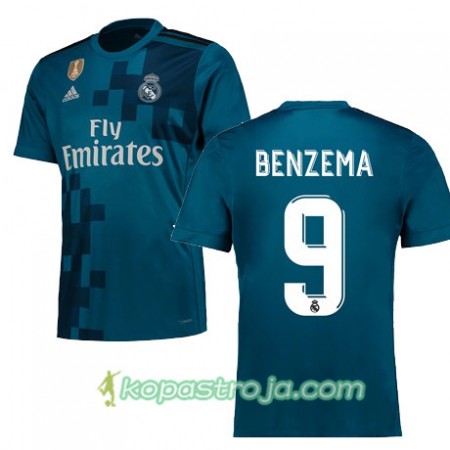 Billiga Fotbollströjor Real Madrid BENZEMA 9 Tredje tröja 2017/18 Kortärmad