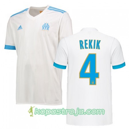 Billiga Fotbollströjor Olympique de Marseille KARIM REKIK 4 Hemma tröja 2017/18 Kortärmad