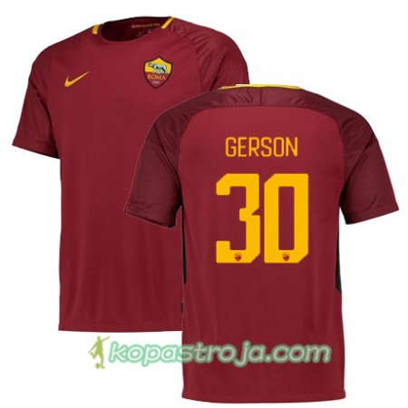 Billiga Fotbollströjor AS Roma GERSON 30 Hemma tröja 2017/18 Kortärmad