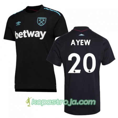 Billiga Fotbollströjor West Ham United A AYEW Borta tröja 2017/18 Kortärmad
