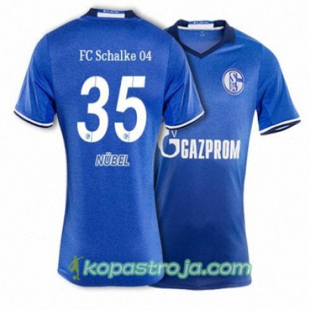 Billiga Fotbollströjor FC Schalke 04 NUBEL 35 Hemma tröja 2017/18 Kortärmad