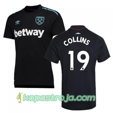 Billiga Fotbollströjor West Ham United COLLINS Borta tröja 2017/18 Kortärmad