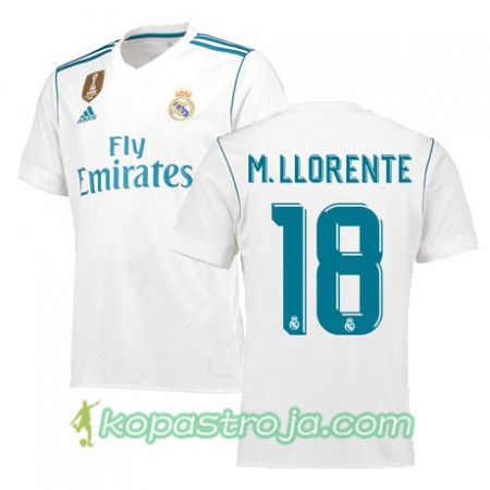 Billiga Fotbollströjor Real Madrid MARCOS LLORENTE 18 Hemma tröja 2017/18 Kortärmad
