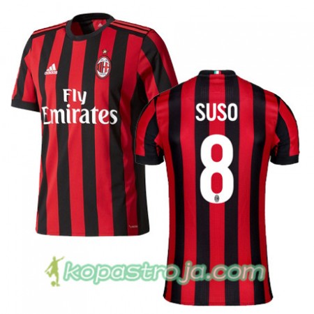 Billiga Fotbollströjor AC Milan SUSO 8 Hemma tröja 2017/18 Kortärmad