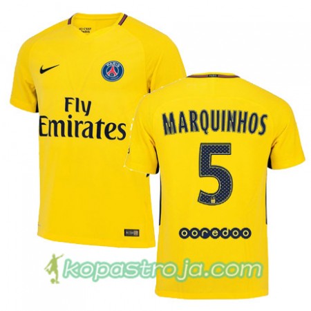 Billiga Fotbollströjor Paris SG MARQINHOS 5 Borta tröja 2017/18 Kortärmad