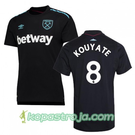 Billiga Fotbollströjor West Ham United KOUYATE Borta tröja 2017/18 Kortärmad