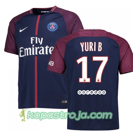 Billiga Fotbollströjor Paris SG YURI BERCHICHE 17 Hemma tröja 2017/18 Kortärmad
