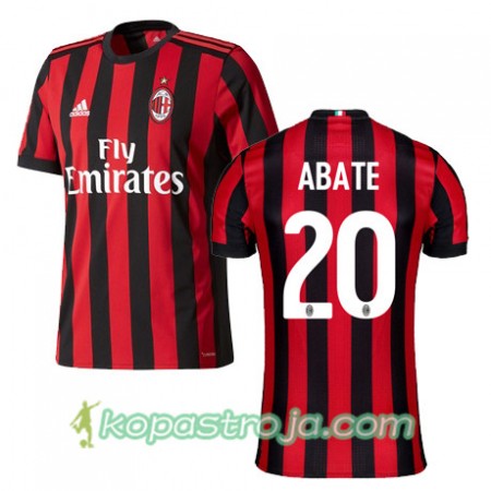 Billiga Fotbollströjor AC Milan ABATE 20 Hemma tröja 2017/18 Kortärmad