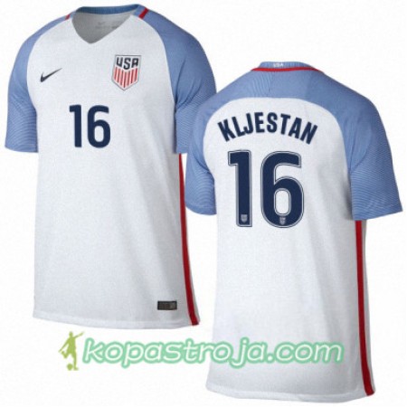 Billiga Fotbollströjor USA SACHA KLJESTAN Hemma tröja 2016/17 Kortärmad