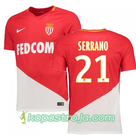 Billiga Fotbollströjor AS Monaco SERRANO 21 Hemma tröja 2017/18 Kortärmad