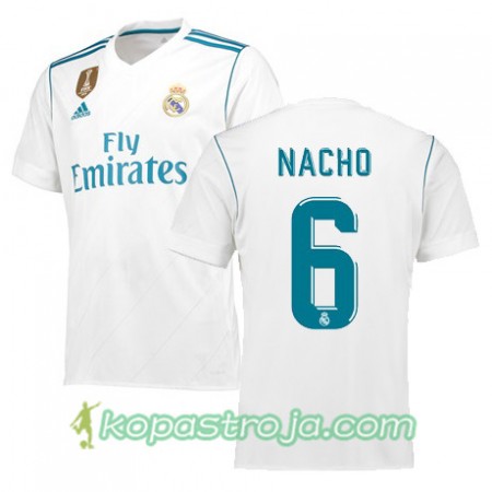 Billiga Fotbollströjor Real Madrid NACHO 6 Hemma tröja 2017/18 Kortärmad