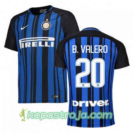 Billiga Fotbollströjor Inter BORJA VALERO 20 Hemma tröja 2017/18 Kortärmad