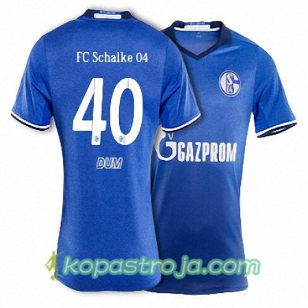 Billiga Fotbollströjor FC Schalke 04 DUM 40 Hemma tröja 2017/18 Kortärmad