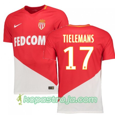 Billiga Fotbollströjor AS Monaco TIELEMANS 17 Hemma tröja 2017/18 Kortärmad