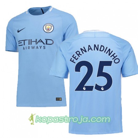 Billiga Fotbollströjor Manchester City FERNANDINHO 25 Hemma tröja 2017/18 Kortärmad