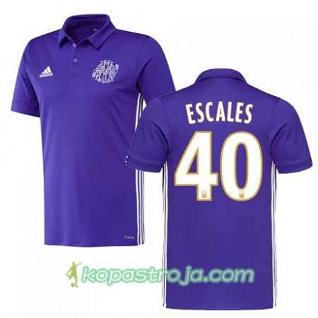 Billiga Fotbollströjor Olympique de Marseille FLORIAN ESCALES 40 Tredje tröja 2017/18 Kortärmad