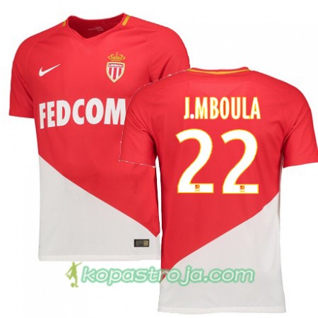 Billiga Fotbollströjor AS Monaco JORDI MBOULA 22 Hemma tröja 2017/18 Kortärmad