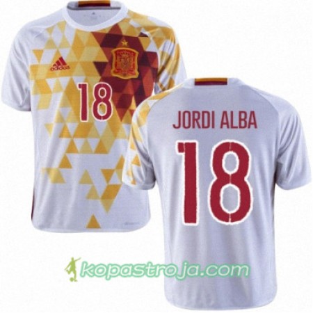 Billiga Fotbollströjor Spanien JORDI ALBA Borta tröja Euro 2016