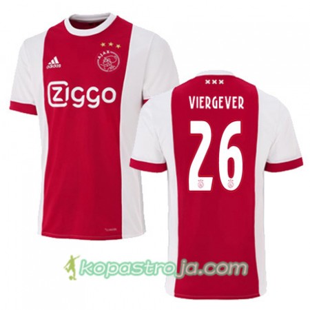 Billiga Fotbollströjor AFC Ajax NICK VIERGEVER 26 Hemma tröja 2017/18 Kortärmad