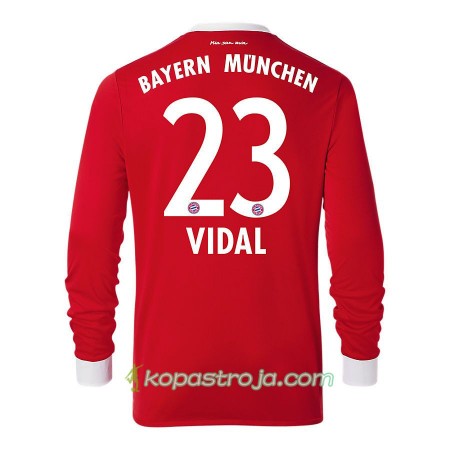 Billiga Fotbollströjor FC Bayern München Arturo Vidal 23 Hemma tröja 2017/18 Långärmad
