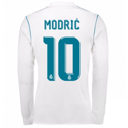 Billiga Fotbollströjor Real Madrid Luka Modric 10 Hemma tröja 2017/18 Långärmad