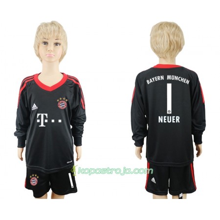 Billiga Fotbollströjor FC Bayern München Målvakt Manuel Neuer 1 Barn Hemma tröja 2017/18 Långärmad
