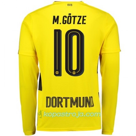 Billiga Fotbollströjor Borussia Dortmund Mario Gotze 10 Hemma tröja 2017/18 Långärmad