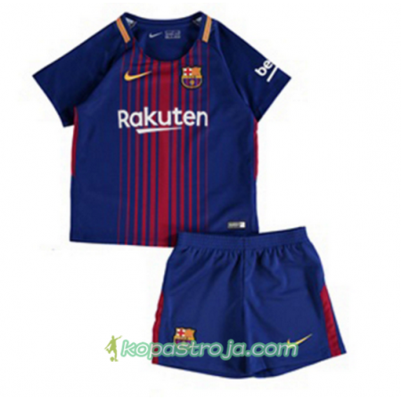 Billiga Fotbollströjor FC Barcelona Barn Hemma tröja 2017/18 Kortärmad