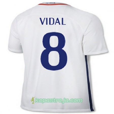 Billiga Fotbollströjor Chile VIDAL Borta tröja 2016/17 Kortärmad