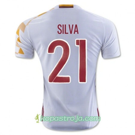 Billiga Fotbollströjor Spanien SILVA Borta tröja Euro 2016