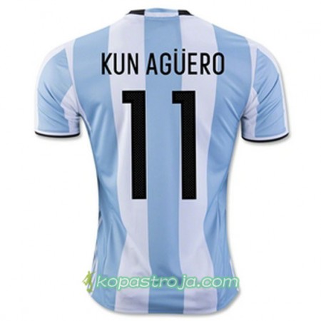 Billiga Fotbollströjor Argentina KUN AGUERO Hemma tröja 2016/17 Kortärmad