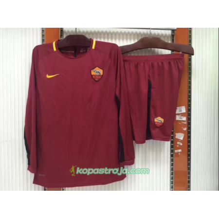 Billiga Fotbollströjor AS Roma Hemma tröja 2017/18 Långärmad