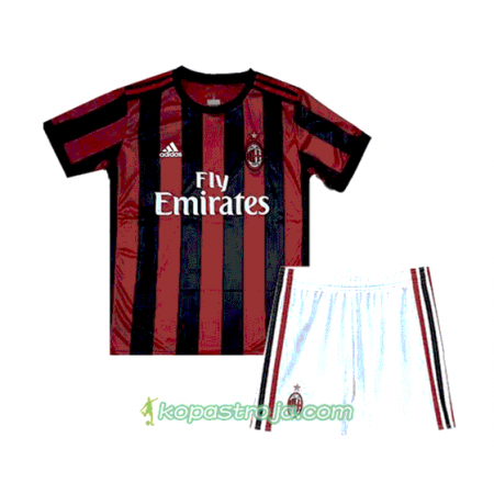 Billiga Fotbollströjor AC Milan Barn Hemma tröja 2017/18 Kortärmad
