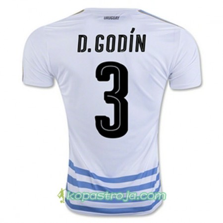 Billiga Fotbollströjor Uruguay Diego Godín Borta tröja 2016/17 Kortärmad