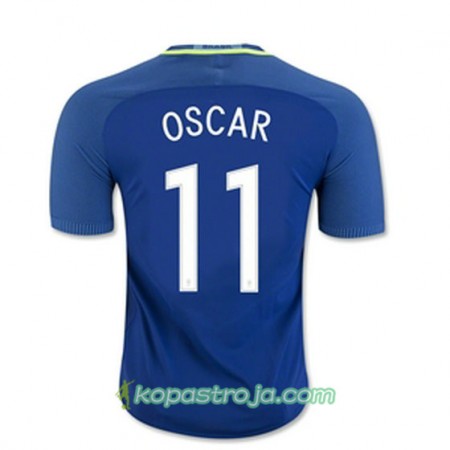Billiga Fotbollströjor Brasilien OSCAR Borta tröja 2016/17 Kortärmad