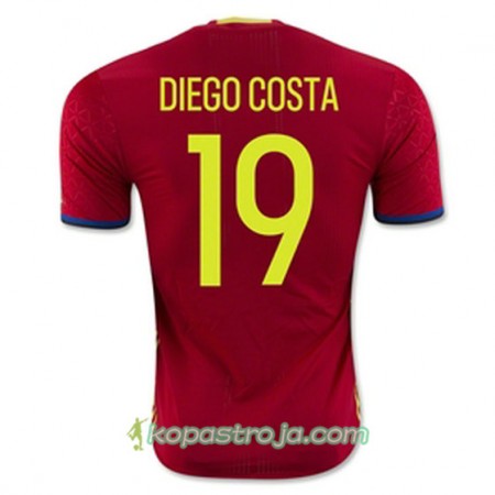 Billiga Fotbollströjor Spanien DIEGO COSTA Hemma tröja Euro 2016